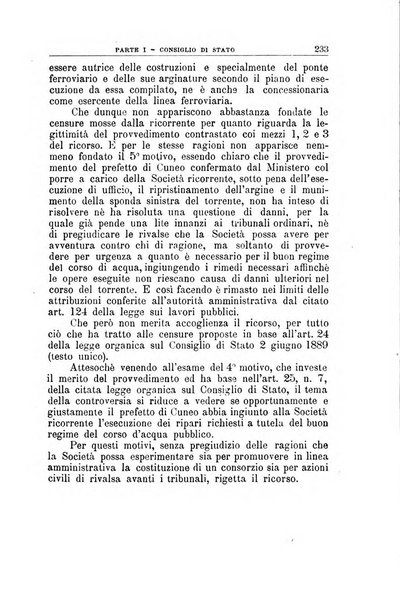 La giustizia amministrativa raccolta di decisioni e pareri del Consiglio di Stato, decisioni della Corte dei conti, sentenze della Cassazione di Roma, e decisioni delle Giunte provinciali amministrative