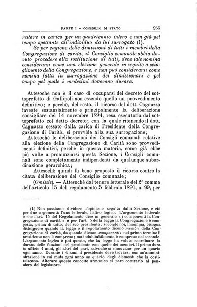 La giustizia amministrativa raccolta di decisioni e pareri del Consiglio di Stato, decisioni della Corte dei conti, sentenze della Cassazione di Roma, e decisioni delle Giunte provinciali amministrative