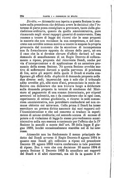 La giustizia amministrativa raccolta di decisioni e pareri del Consiglio di Stato, decisioni della Corte dei conti, sentenze della Cassazione di Roma, e decisioni delle Giunte provinciali amministrative