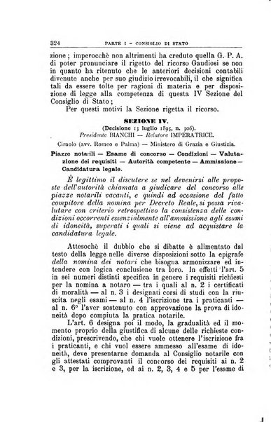 La giustizia amministrativa raccolta di decisioni e pareri del Consiglio di Stato, decisioni della Corte dei conti, sentenze della Cassazione di Roma, e decisioni delle Giunte provinciali amministrative