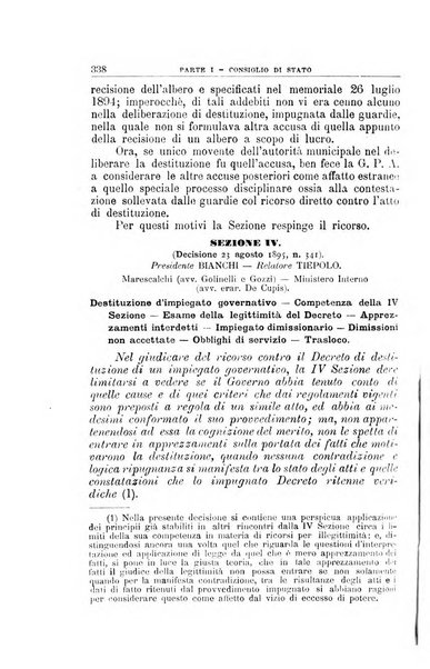 La giustizia amministrativa raccolta di decisioni e pareri del Consiglio di Stato, decisioni della Corte dei conti, sentenze della Cassazione di Roma, e decisioni delle Giunte provinciali amministrative