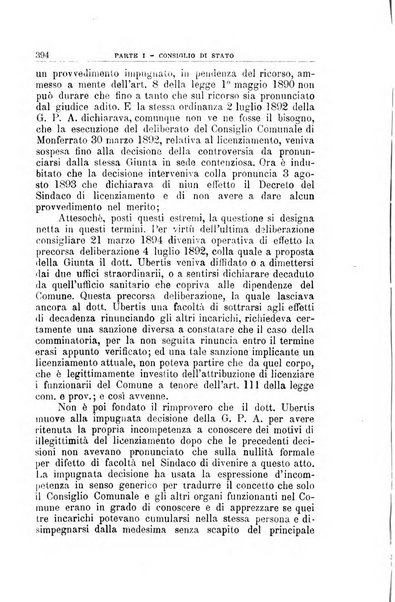 La giustizia amministrativa raccolta di decisioni e pareri del Consiglio di Stato, decisioni della Corte dei conti, sentenze della Cassazione di Roma, e decisioni delle Giunte provinciali amministrative