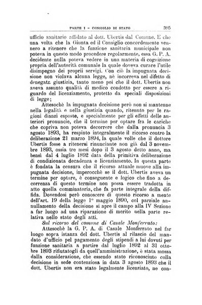 La giustizia amministrativa raccolta di decisioni e pareri del Consiglio di Stato, decisioni della Corte dei conti, sentenze della Cassazione di Roma, e decisioni delle Giunte provinciali amministrative