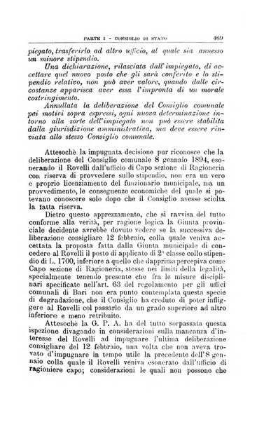 La giustizia amministrativa raccolta di decisioni e pareri del Consiglio di Stato, decisioni della Corte dei conti, sentenze della Cassazione di Roma, e decisioni delle Giunte provinciali amministrative