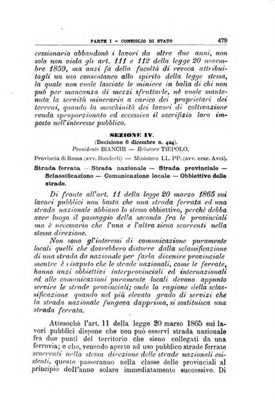 La giustizia amministrativa raccolta di decisioni e pareri del Consiglio di Stato, decisioni della Corte dei conti, sentenze della Cassazione di Roma, e decisioni delle Giunte provinciali amministrative