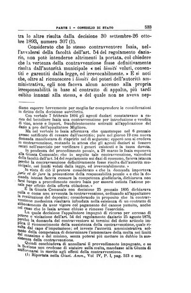 La giustizia amministrativa raccolta di decisioni e pareri del Consiglio di Stato, decisioni della Corte dei conti, sentenze della Cassazione di Roma, e decisioni delle Giunte provinciali amministrative