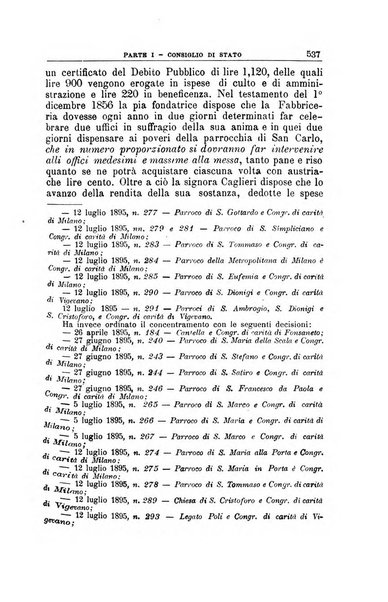 La giustizia amministrativa raccolta di decisioni e pareri del Consiglio di Stato, decisioni della Corte dei conti, sentenze della Cassazione di Roma, e decisioni delle Giunte provinciali amministrative