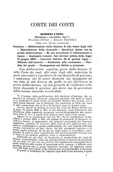 La giustizia amministrativa raccolta di decisioni e pareri del Consiglio di Stato, decisioni della Corte dei conti, sentenze della Cassazione di Roma, e decisioni delle Giunte provinciali amministrative