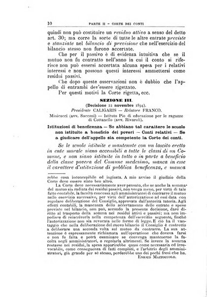 La giustizia amministrativa raccolta di decisioni e pareri del Consiglio di Stato, decisioni della Corte dei conti, sentenze della Cassazione di Roma, e decisioni delle Giunte provinciali amministrative