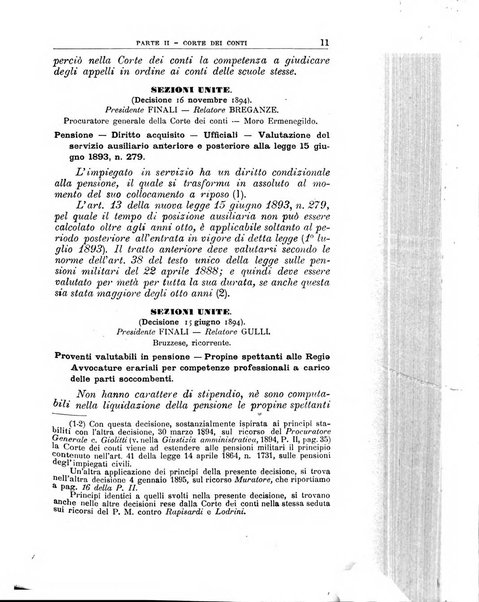 La giustizia amministrativa raccolta di decisioni e pareri del Consiglio di Stato, decisioni della Corte dei conti, sentenze della Cassazione di Roma, e decisioni delle Giunte provinciali amministrative