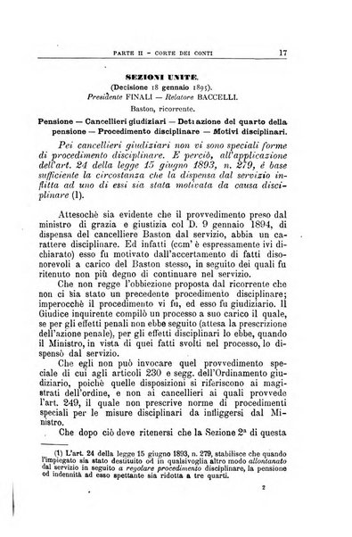 La giustizia amministrativa raccolta di decisioni e pareri del Consiglio di Stato, decisioni della Corte dei conti, sentenze della Cassazione di Roma, e decisioni delle Giunte provinciali amministrative