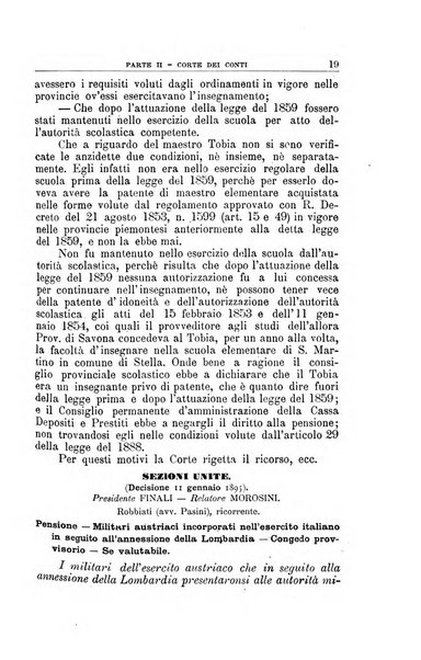 La giustizia amministrativa raccolta di decisioni e pareri del Consiglio di Stato, decisioni della Corte dei conti, sentenze della Cassazione di Roma, e decisioni delle Giunte provinciali amministrative