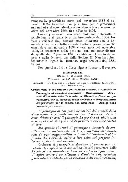 La giustizia amministrativa raccolta di decisioni e pareri del Consiglio di Stato, decisioni della Corte dei conti, sentenze della Cassazione di Roma, e decisioni delle Giunte provinciali amministrative