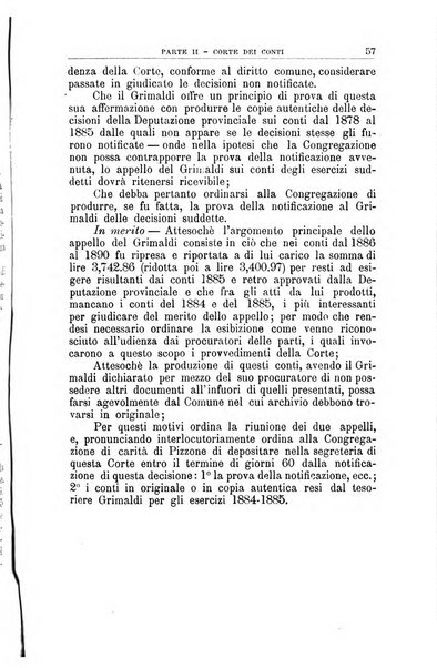 La giustizia amministrativa raccolta di decisioni e pareri del Consiglio di Stato, decisioni della Corte dei conti, sentenze della Cassazione di Roma, e decisioni delle Giunte provinciali amministrative