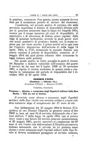 La giustizia amministrativa raccolta di decisioni e pareri del Consiglio di Stato, decisioni della Corte dei conti, sentenze della Cassazione di Roma, e decisioni delle Giunte provinciali amministrative