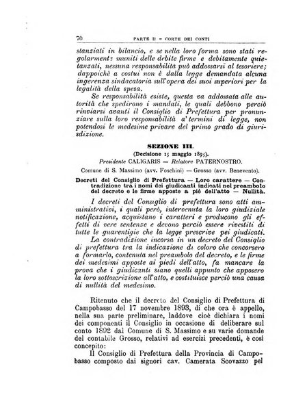 La giustizia amministrativa raccolta di decisioni e pareri del Consiglio di Stato, decisioni della Corte dei conti, sentenze della Cassazione di Roma, e decisioni delle Giunte provinciali amministrative