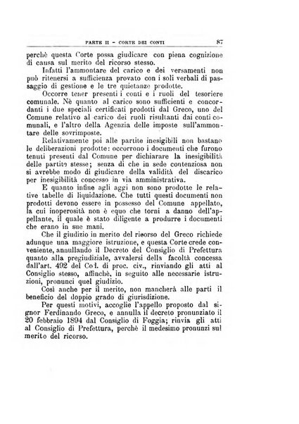 La giustizia amministrativa raccolta di decisioni e pareri del Consiglio di Stato, decisioni della Corte dei conti, sentenze della Cassazione di Roma, e decisioni delle Giunte provinciali amministrative