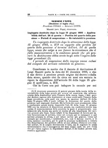 La giustizia amministrativa raccolta di decisioni e pareri del Consiglio di Stato, decisioni della Corte dei conti, sentenze della Cassazione di Roma, e decisioni delle Giunte provinciali amministrative