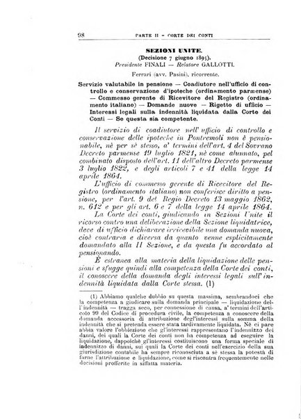 La giustizia amministrativa raccolta di decisioni e pareri del Consiglio di Stato, decisioni della Corte dei conti, sentenze della Cassazione di Roma, e decisioni delle Giunte provinciali amministrative