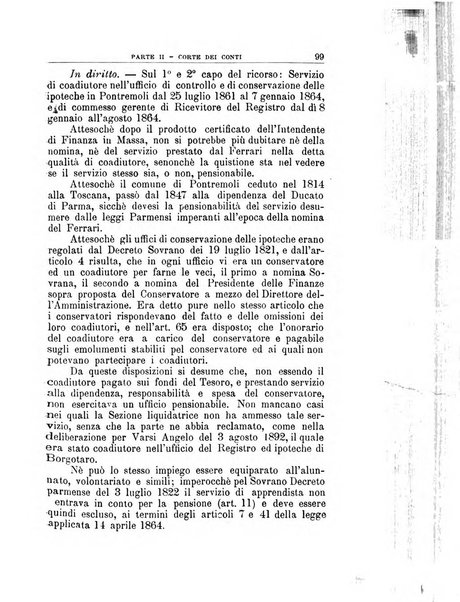 La giustizia amministrativa raccolta di decisioni e pareri del Consiglio di Stato, decisioni della Corte dei conti, sentenze della Cassazione di Roma, e decisioni delle Giunte provinciali amministrative