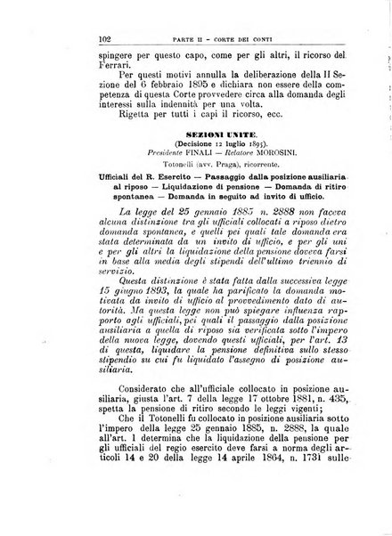 La giustizia amministrativa raccolta di decisioni e pareri del Consiglio di Stato, decisioni della Corte dei conti, sentenze della Cassazione di Roma, e decisioni delle Giunte provinciali amministrative