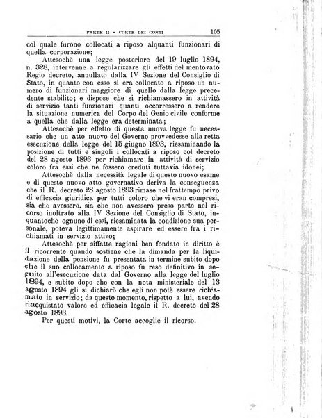 La giustizia amministrativa raccolta di decisioni e pareri del Consiglio di Stato, decisioni della Corte dei conti, sentenze della Cassazione di Roma, e decisioni delle Giunte provinciali amministrative