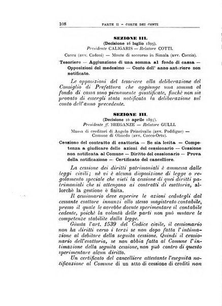 La giustizia amministrativa raccolta di decisioni e pareri del Consiglio di Stato, decisioni della Corte dei conti, sentenze della Cassazione di Roma, e decisioni delle Giunte provinciali amministrative