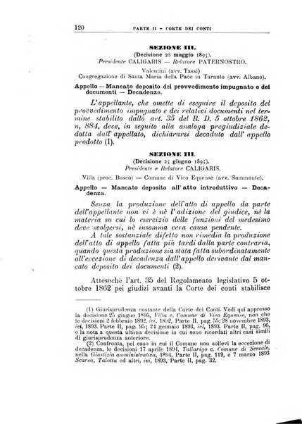 La giustizia amministrativa raccolta di decisioni e pareri del Consiglio di Stato, decisioni della Corte dei conti, sentenze della Cassazione di Roma, e decisioni delle Giunte provinciali amministrative