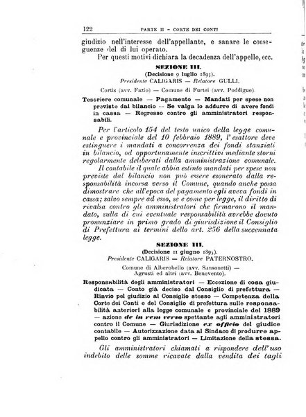 La giustizia amministrativa raccolta di decisioni e pareri del Consiglio di Stato, decisioni della Corte dei conti, sentenze della Cassazione di Roma, e decisioni delle Giunte provinciali amministrative