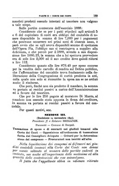 La giustizia amministrativa raccolta di decisioni e pareri del Consiglio di Stato, decisioni della Corte dei conti, sentenze della Cassazione di Roma, e decisioni delle Giunte provinciali amministrative