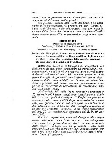 La giustizia amministrativa raccolta di decisioni e pareri del Consiglio di Stato, decisioni della Corte dei conti, sentenze della Cassazione di Roma, e decisioni delle Giunte provinciali amministrative