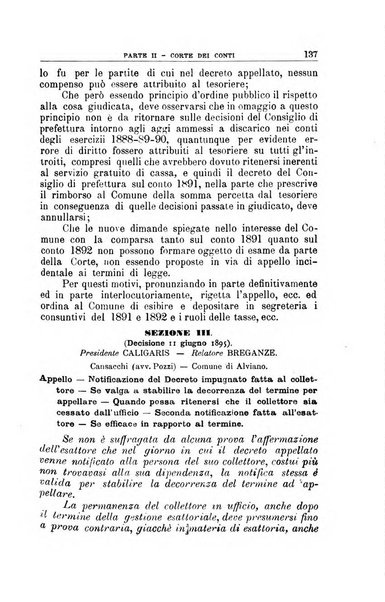 La giustizia amministrativa raccolta di decisioni e pareri del Consiglio di Stato, decisioni della Corte dei conti, sentenze della Cassazione di Roma, e decisioni delle Giunte provinciali amministrative