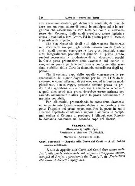 La giustizia amministrativa raccolta di decisioni e pareri del Consiglio di Stato, decisioni della Corte dei conti, sentenze della Cassazione di Roma, e decisioni delle Giunte provinciali amministrative