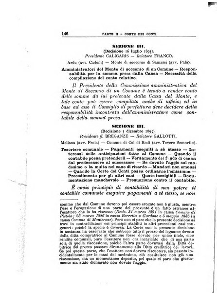 La giustizia amministrativa raccolta di decisioni e pareri del Consiglio di Stato, decisioni della Corte dei conti, sentenze della Cassazione di Roma, e decisioni delle Giunte provinciali amministrative