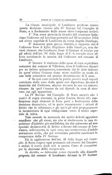 La giustizia amministrativa raccolta di decisioni e pareri del Consiglio di Stato, decisioni della Corte dei conti, sentenze della Cassazione di Roma, e decisioni delle Giunte provinciali amministrative