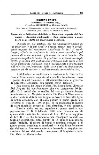 La giustizia amministrativa raccolta di decisioni e pareri del Consiglio di Stato, decisioni della Corte dei conti, sentenze della Cassazione di Roma, e decisioni delle Giunte provinciali amministrative