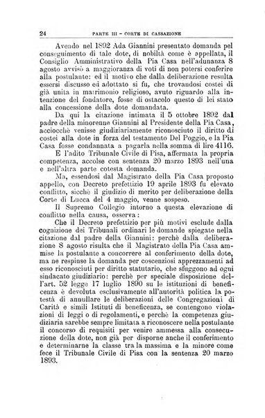 La giustizia amministrativa raccolta di decisioni e pareri del Consiglio di Stato, decisioni della Corte dei conti, sentenze della Cassazione di Roma, e decisioni delle Giunte provinciali amministrative