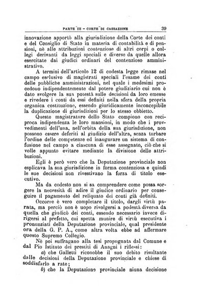 La giustizia amministrativa raccolta di decisioni e pareri del Consiglio di Stato, decisioni della Corte dei conti, sentenze della Cassazione di Roma, e decisioni delle Giunte provinciali amministrative