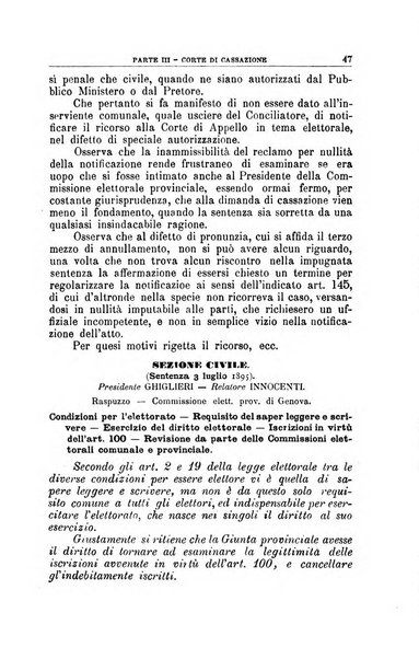 La giustizia amministrativa raccolta di decisioni e pareri del Consiglio di Stato, decisioni della Corte dei conti, sentenze della Cassazione di Roma, e decisioni delle Giunte provinciali amministrative