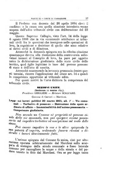 La giustizia amministrativa raccolta di decisioni e pareri del Consiglio di Stato, decisioni della Corte dei conti, sentenze della Cassazione di Roma, e decisioni delle Giunte provinciali amministrative