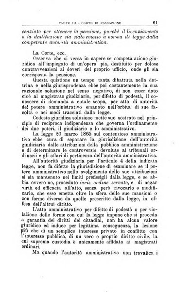 La giustizia amministrativa raccolta di decisioni e pareri del Consiglio di Stato, decisioni della Corte dei conti, sentenze della Cassazione di Roma, e decisioni delle Giunte provinciali amministrative