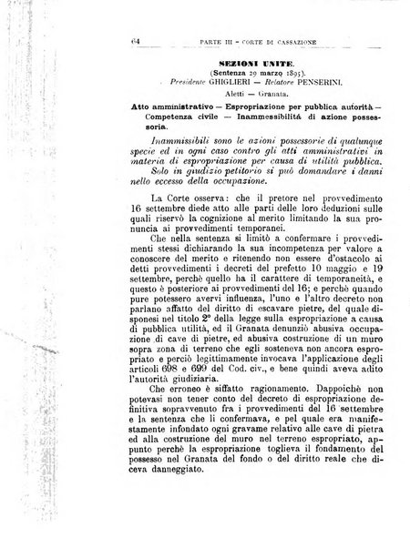 La giustizia amministrativa raccolta di decisioni e pareri del Consiglio di Stato, decisioni della Corte dei conti, sentenze della Cassazione di Roma, e decisioni delle Giunte provinciali amministrative