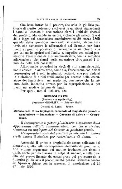 La giustizia amministrativa raccolta di decisioni e pareri del Consiglio di Stato, decisioni della Corte dei conti, sentenze della Cassazione di Roma, e decisioni delle Giunte provinciali amministrative