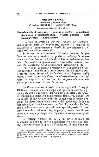 La giustizia amministrativa raccolta di decisioni e pareri del Consiglio di Stato, decisioni della Corte dei conti, sentenze della Cassazione di Roma, e decisioni delle Giunte provinciali amministrative