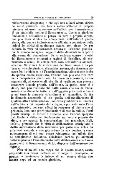 La giustizia amministrativa raccolta di decisioni e pareri del Consiglio di Stato, decisioni della Corte dei conti, sentenze della Cassazione di Roma, e decisioni delle Giunte provinciali amministrative