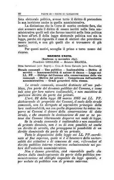 La giustizia amministrativa raccolta di decisioni e pareri del Consiglio di Stato, decisioni della Corte dei conti, sentenze della Cassazione di Roma, e decisioni delle Giunte provinciali amministrative