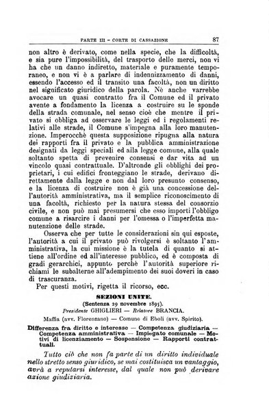 La giustizia amministrativa raccolta di decisioni e pareri del Consiglio di Stato, decisioni della Corte dei conti, sentenze della Cassazione di Roma, e decisioni delle Giunte provinciali amministrative