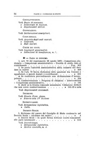 La giustizia amministrativa raccolta di decisioni e pareri del Consiglio di Stato, decisioni della Corte dei conti, sentenze della Cassazione di Roma, e decisioni delle Giunte provinciali amministrative