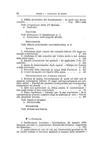 La giustizia amministrativa raccolta di decisioni e pareri del Consiglio di Stato, decisioni della Corte dei conti, sentenze della Cassazione di Roma, e decisioni delle Giunte provinciali amministrative