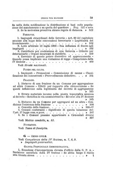 La giustizia amministrativa raccolta di decisioni e pareri del Consiglio di Stato, decisioni della Corte dei conti, sentenze della Cassazione di Roma, e decisioni delle Giunte provinciali amministrative